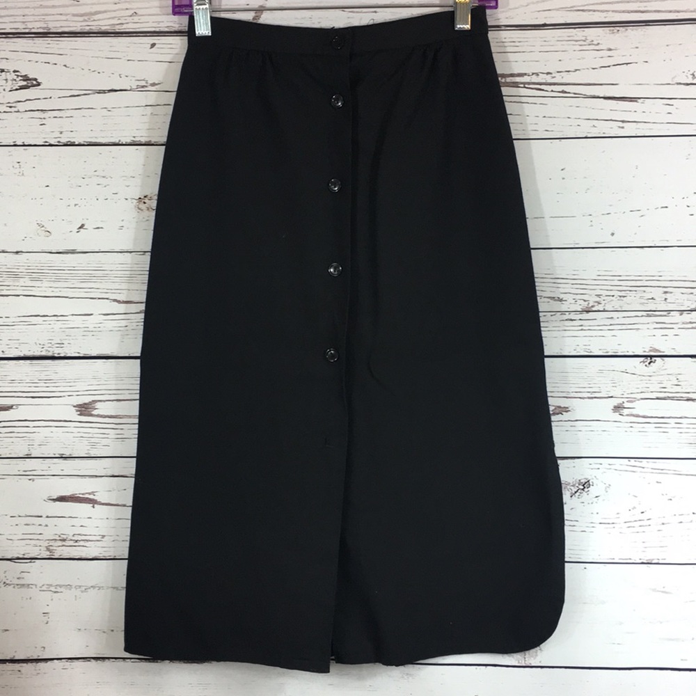 Black Button Up Skirt
